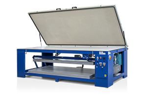 TVG-300 vacuum press for thermoforming.